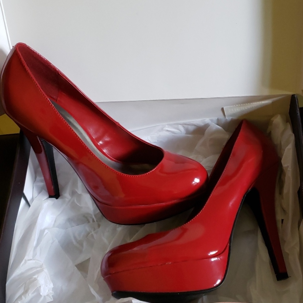 Gorgeous red platforms